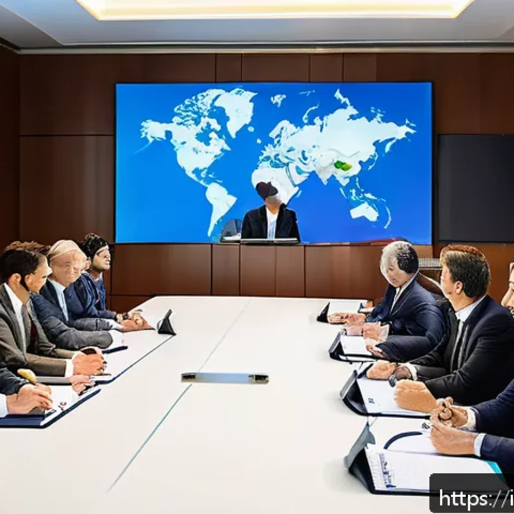 통역사 시험의 실기 평가 기준 - A professional conference room scene featuring a focused interpreter sitting at a sleek desk, wearin...
